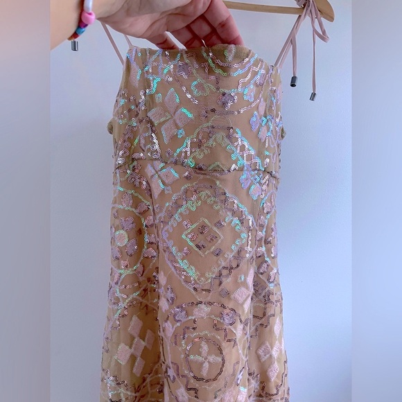 Free People Sequin Show Off Mini Dress - Fits Size Small - Picture 6 of 8